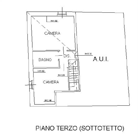 Planimetria piano secondo